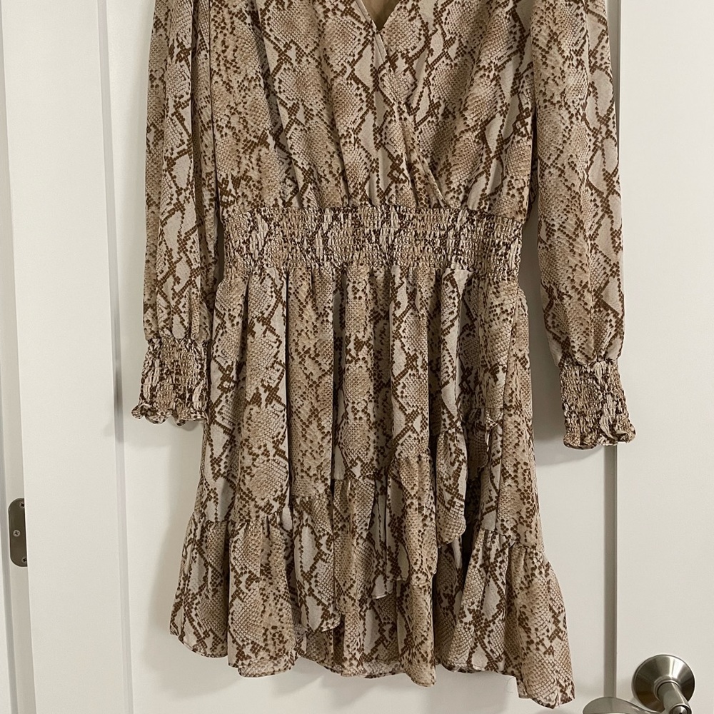 Michael by Michael Kors snakeskin dress size 9 fully lined